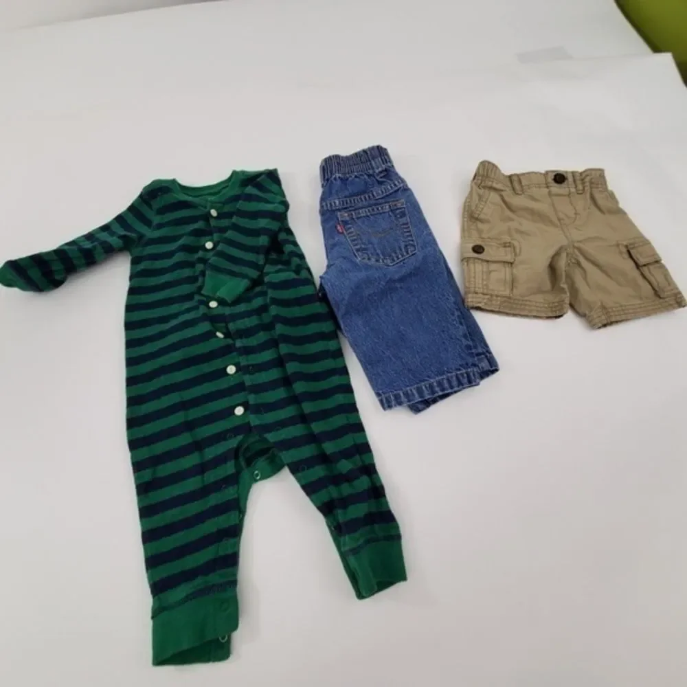 Boys Lot of 8 Size 6 9‎ 12 Month Shorts One Piece C